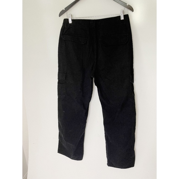 Zara Straight Fit Cargo Pants Black NEW - Picture 4 of 7